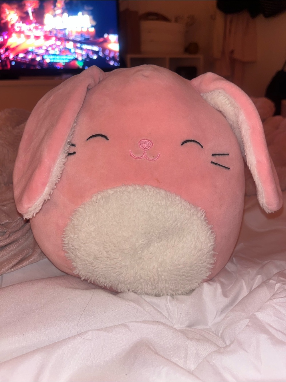 Squishmallows Pink Bunny Small Pet Comfort Toy